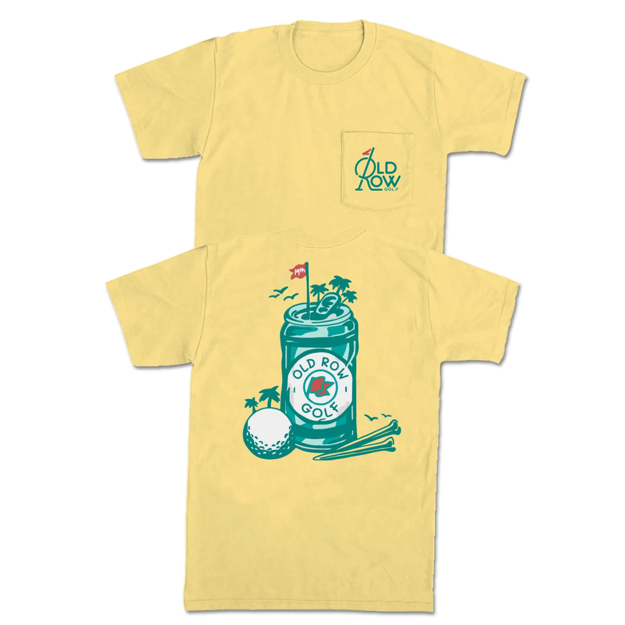 19th Hole Beer Can Short Sleeve T-Shirt