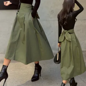 2025 Women's Korean Fashion High Waist Skirt