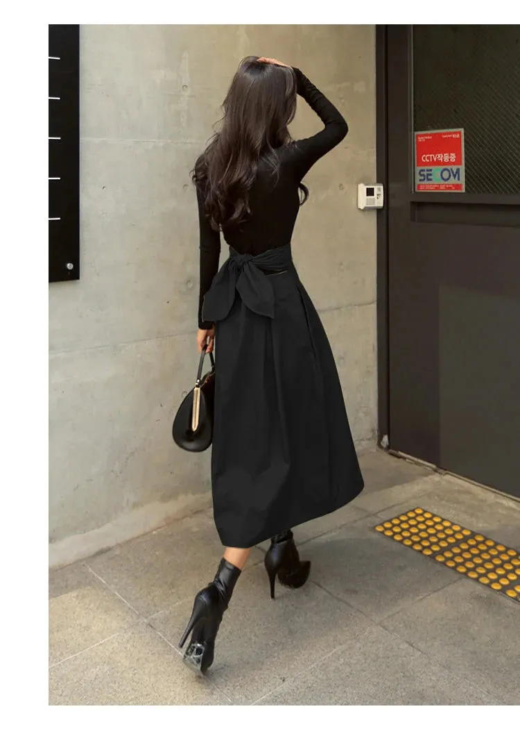 2025 Women's Korean Fashion High Waist Skirt