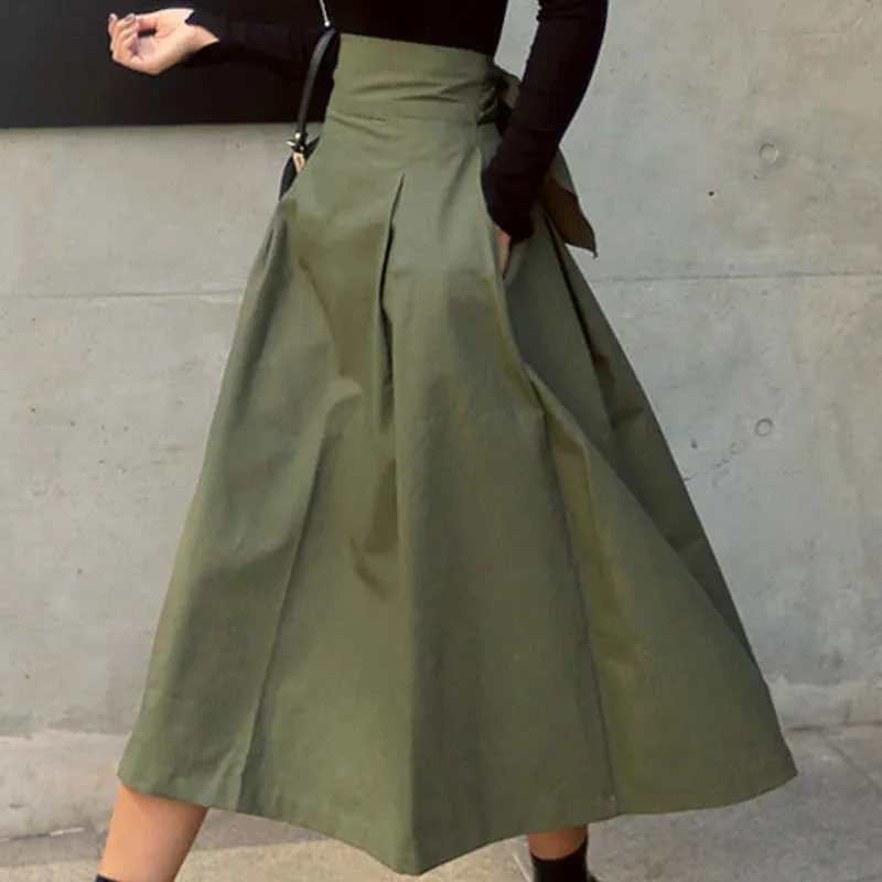 2025 Women's Korean Fashion High Waist Skirt