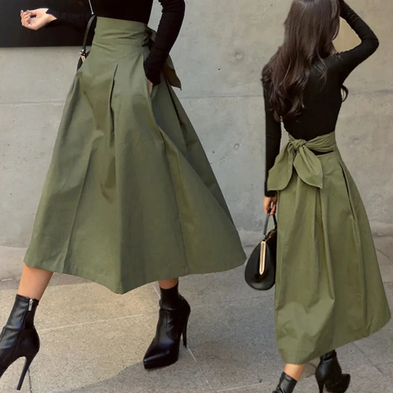 2025 Women's Korean Fashion High Waist Skirt