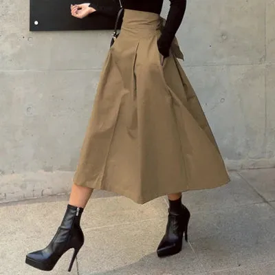2025 Women's Korean Fashion High Waist Skirt