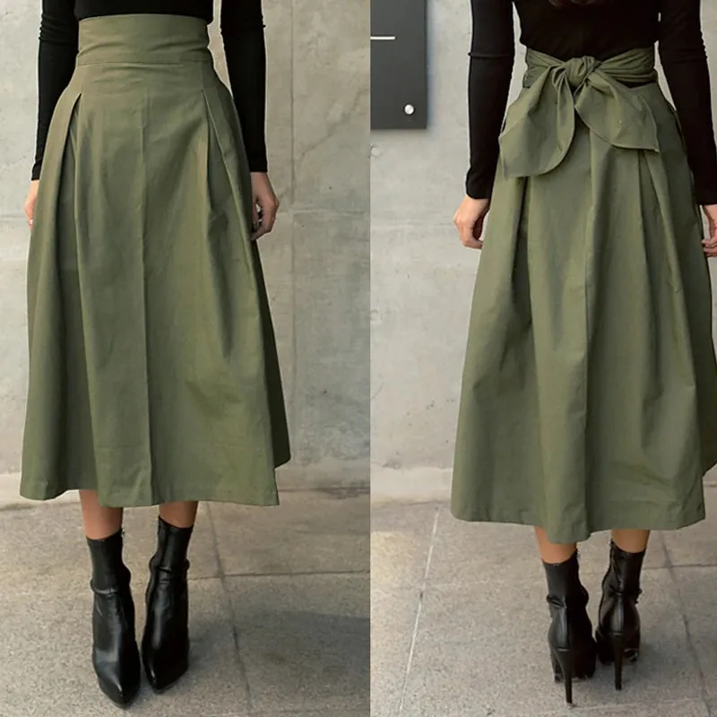 2025 Women's Korean Fashion High Waist Skirt