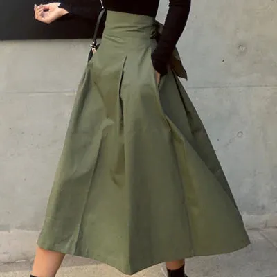 2025 Women's Korean Fashion High Waist Skirt