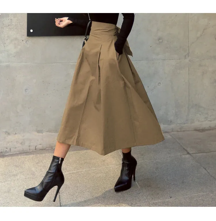 2025 Women's Korean Fashion High Waist Skirt