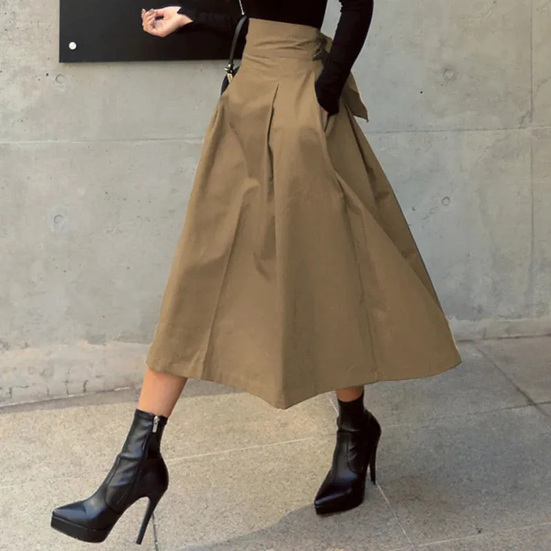 2025 Women's Korean Fashion High Waist Skirt