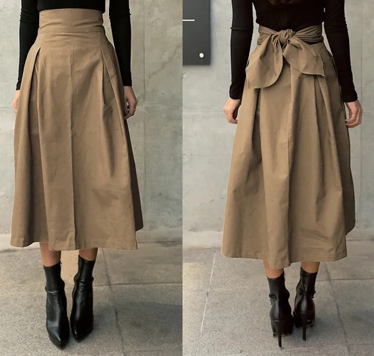 2025 Women's Korean Fashion High Waist Skirt