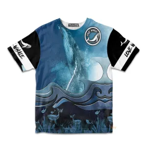 3D Loving Whale Watching Custom Kid Tshirt QT306161Hg