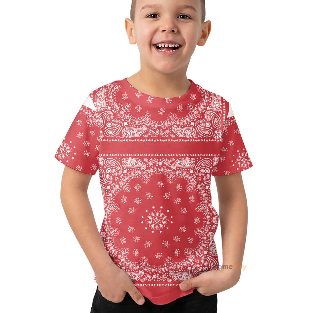 3D Snoop Red Bandana Custom Kid Tshirt QT307225