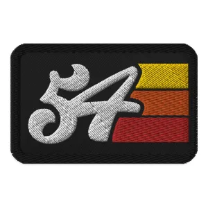 54 - 1954 Retro Groovy Birthday Year Embroidered patches