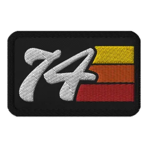 74 - 1974 Retro Groovy Birthday Year Embroidered patches