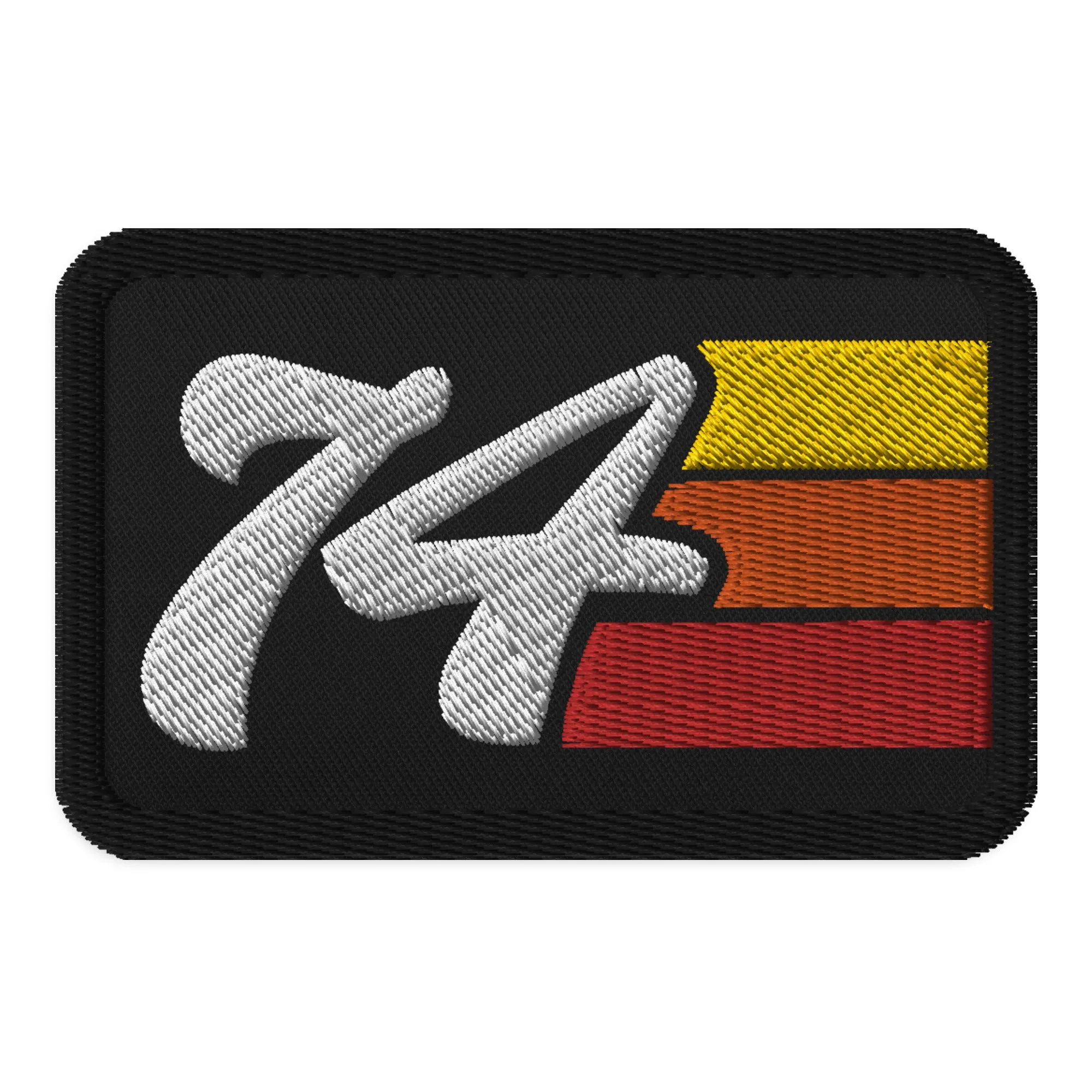 74 - 1974 Retro Groovy Birthday Year Embroidered patches