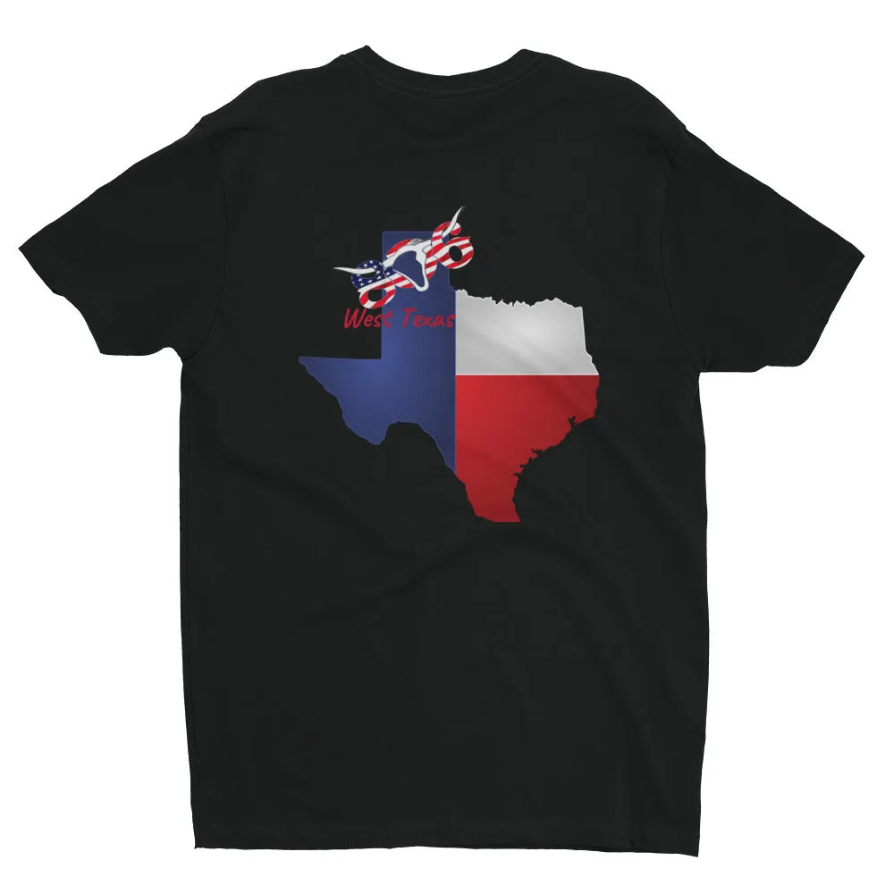 806 "West" Texas Short Sleeve T-shirt printed when ordered (12 to 14 days to arrive)