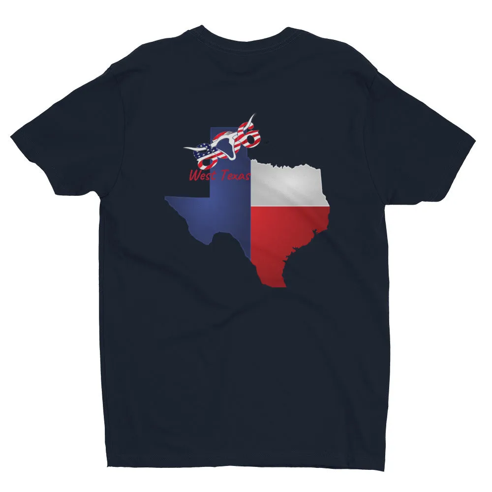 806 "West" Texas Short Sleeve T-shirt printed when ordered (12 to 14 days to arrive)