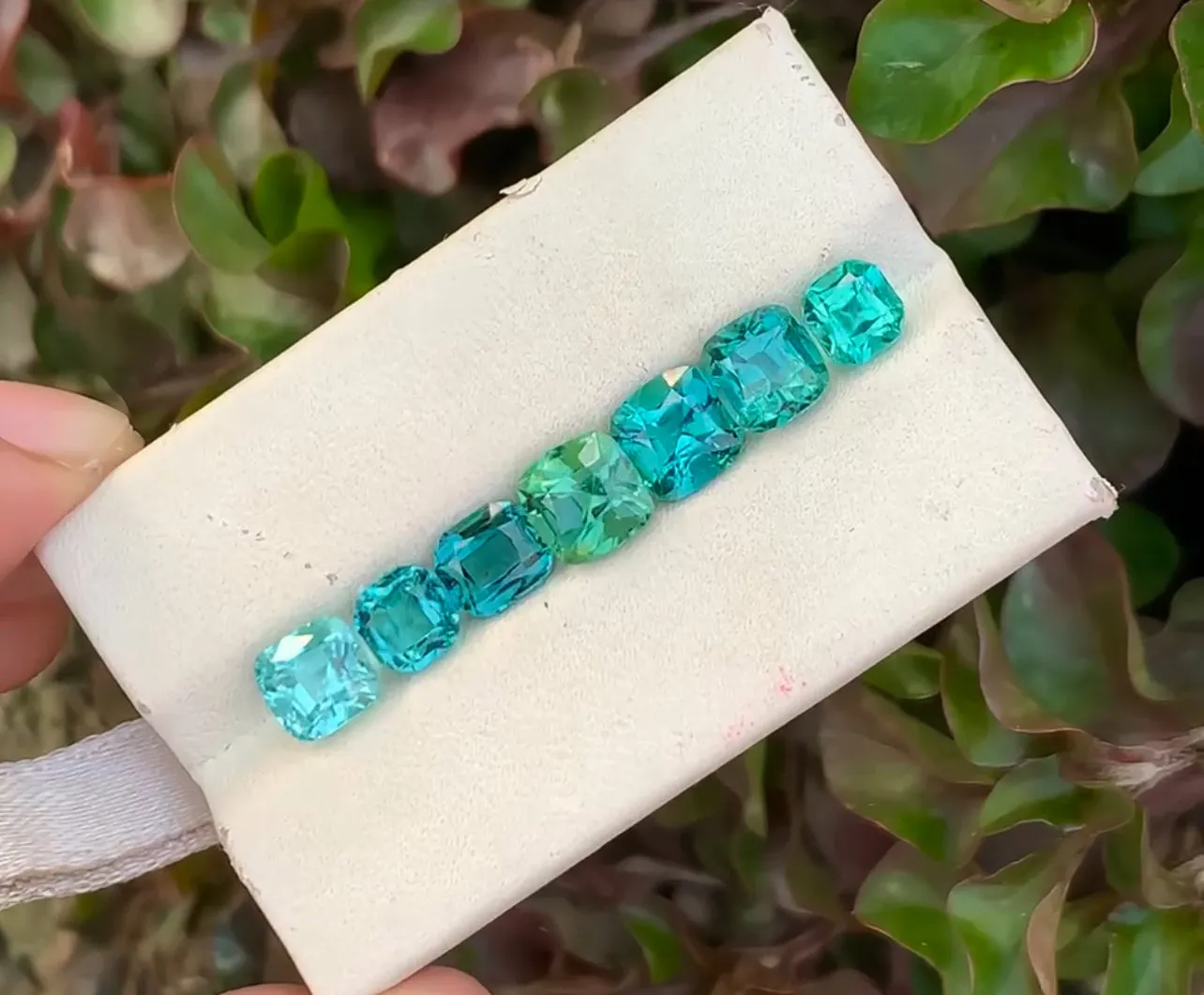 8.8 carats Cushion Rare Neon Blue Tourmaline | Paraiba Like Tourmaline