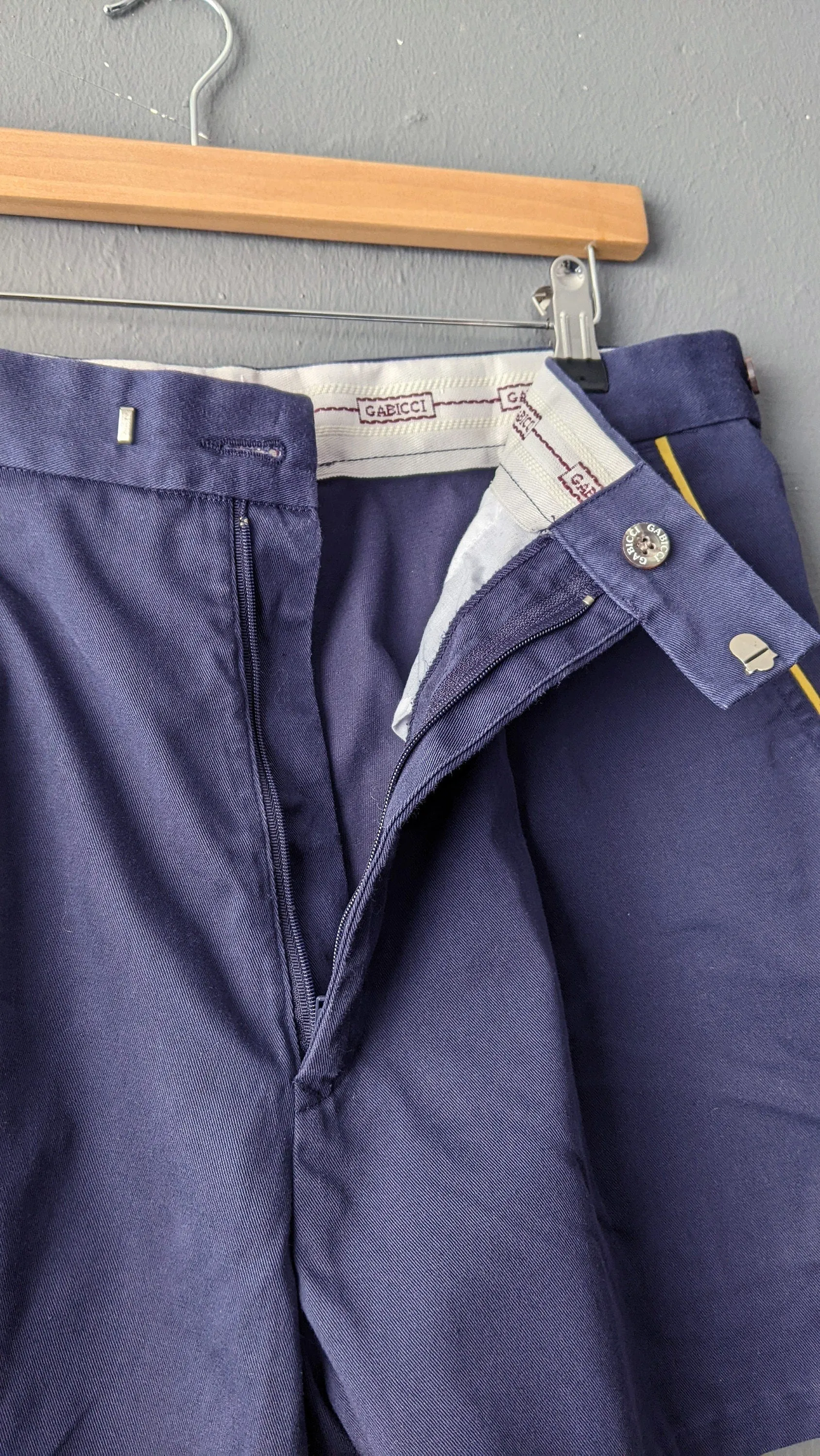 90s Mens Tennis Shorts, Navy Blue Gabicci Menswear, Size Small 32 34 Waist