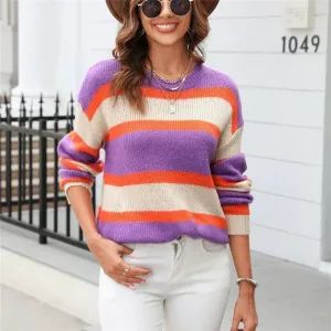 Abigail - vibrant striped comfort women's jumper