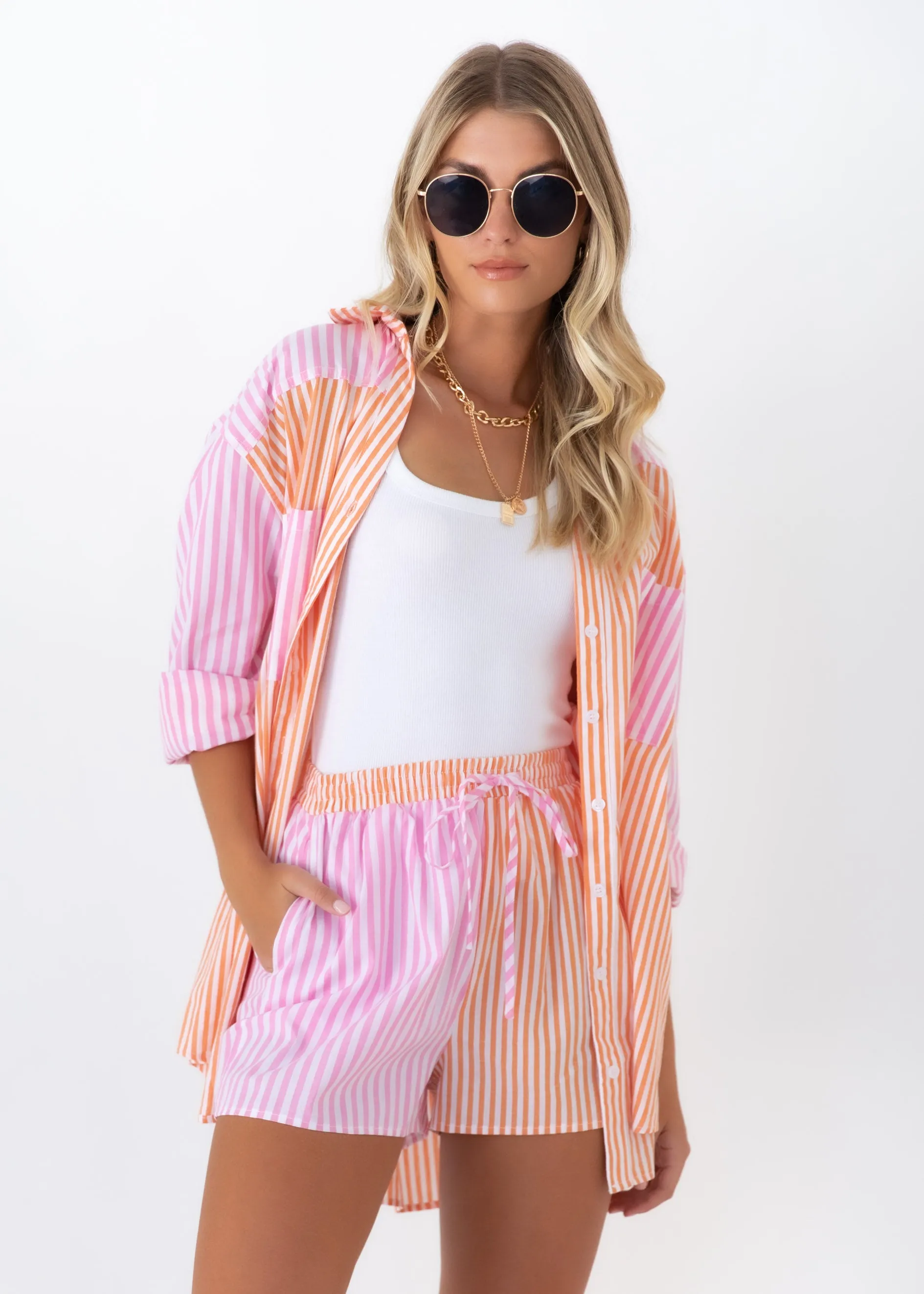Adalia Shorts - Candy Stripe