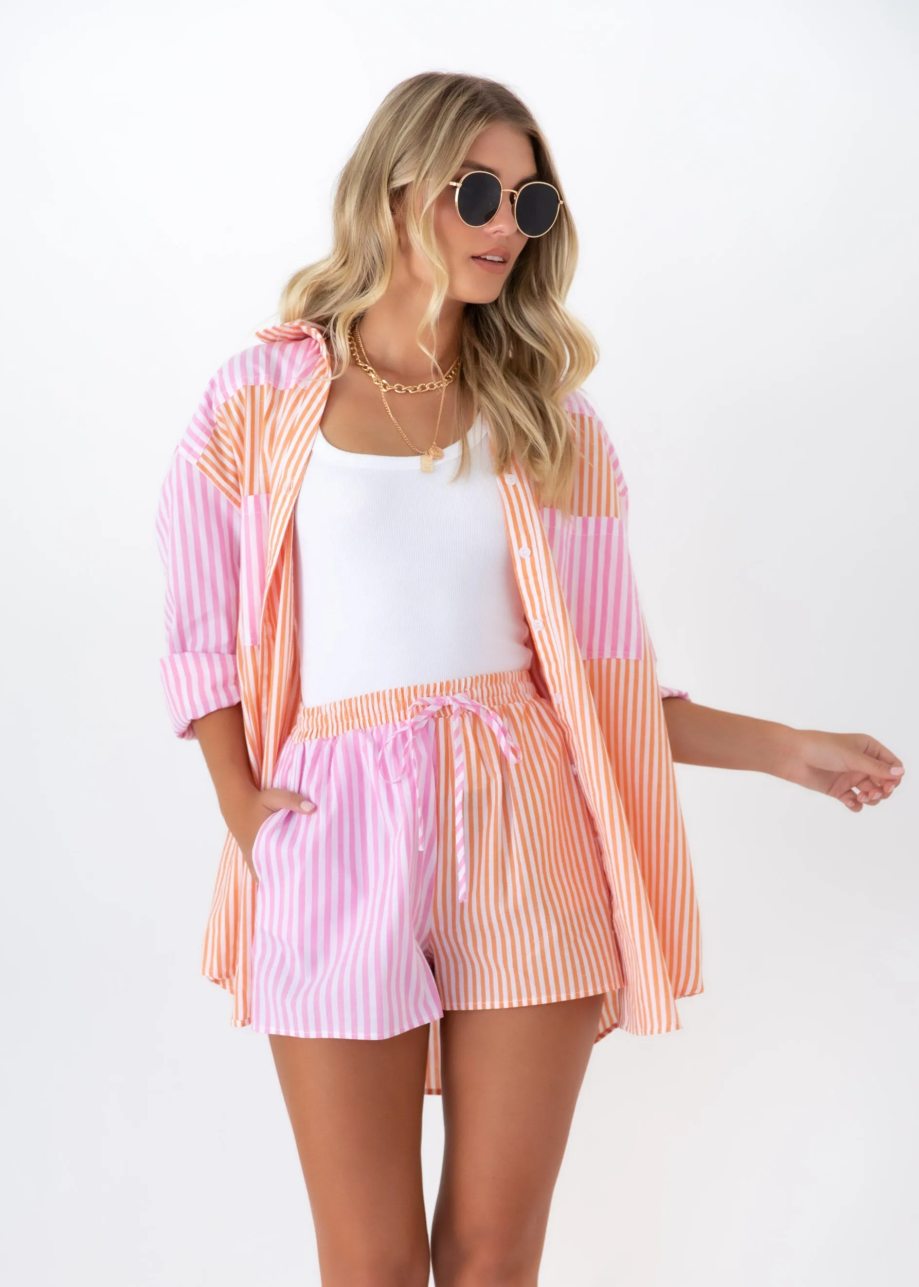 Adalia Shorts - Candy Stripe