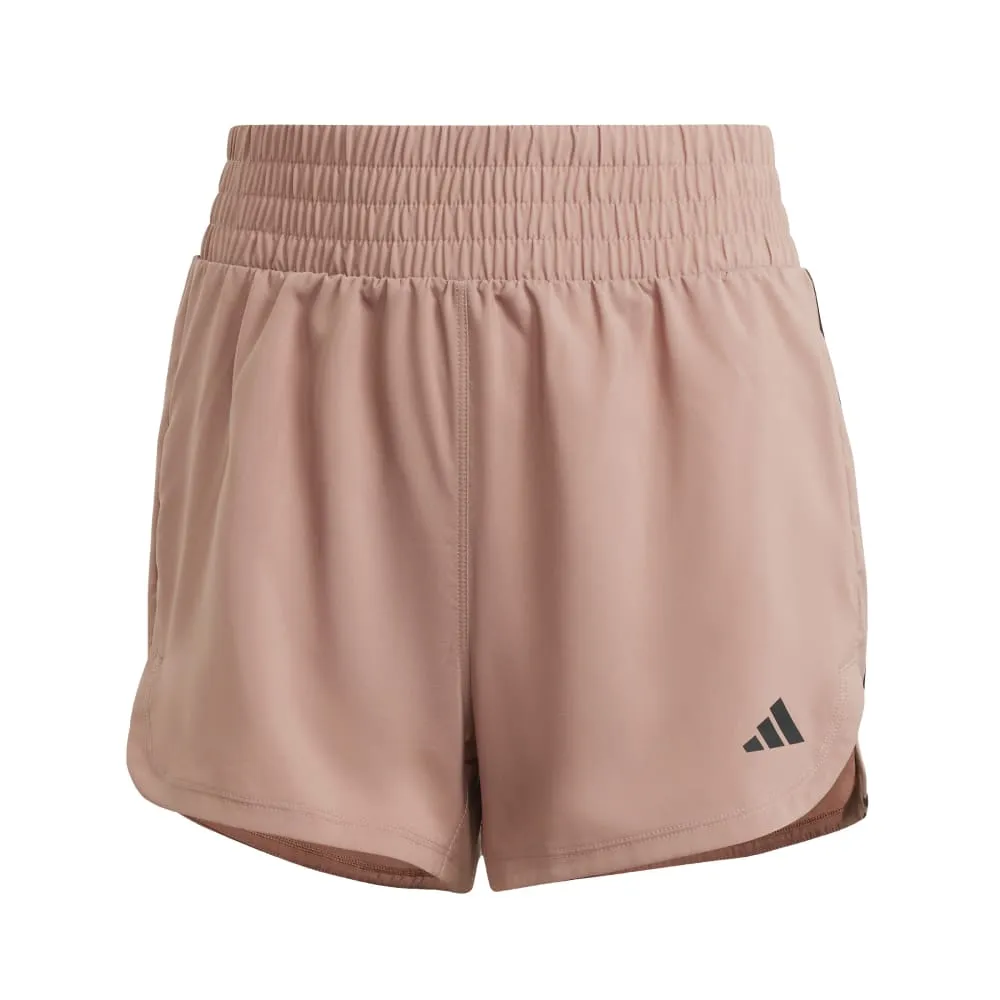 Adidas Womens Pacer Training 3-Stripes High-Rise Shorts
