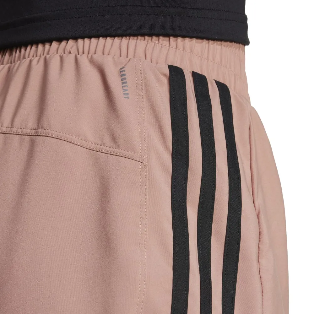 Adidas Womens Pacer Training 3-Stripes High-Rise Shorts