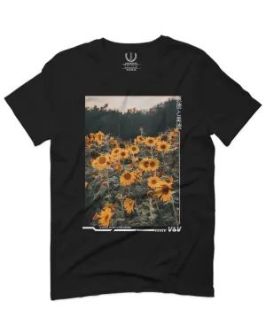 Aesthetic Cute Floral Sunflower Botanical Print Graphic Fashion For men T Shirt
