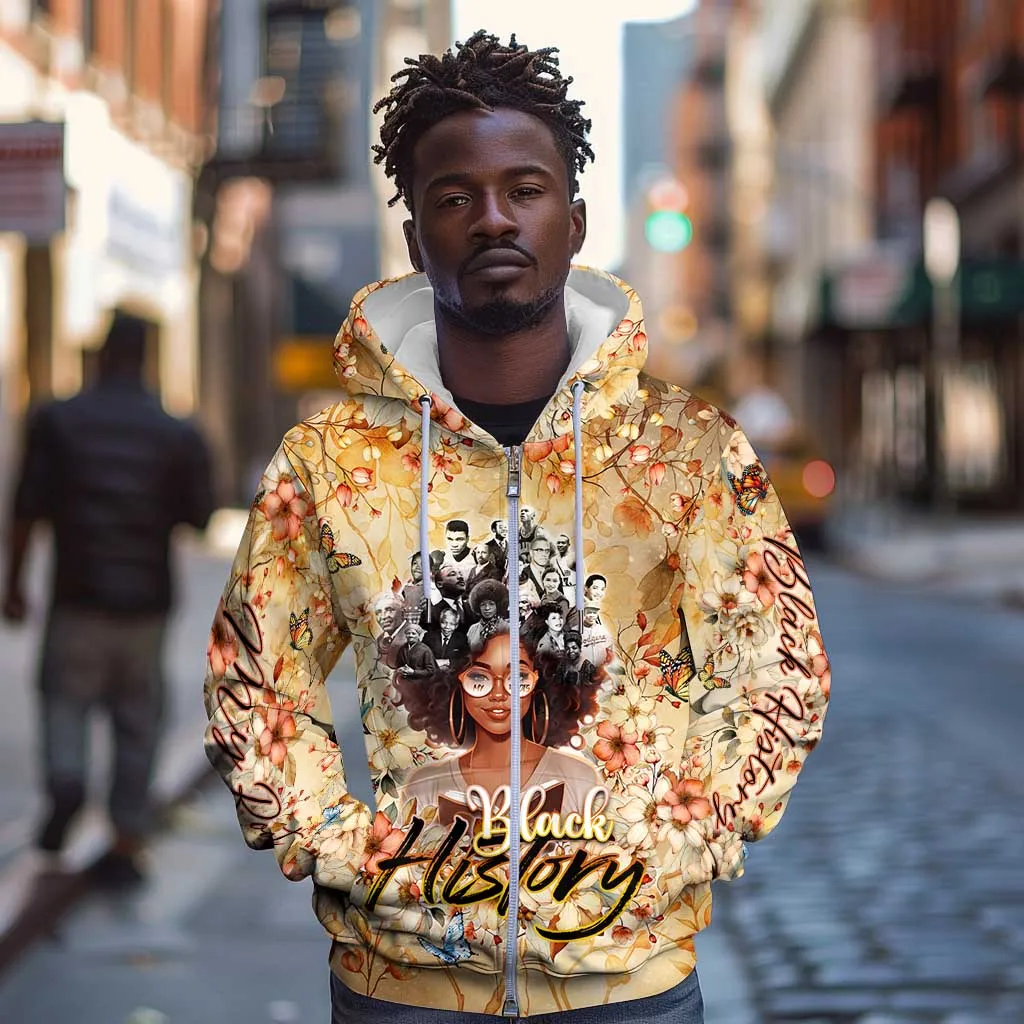 African Women Black History Zip Hoodie Civil Rights Leaders My Roots DT02