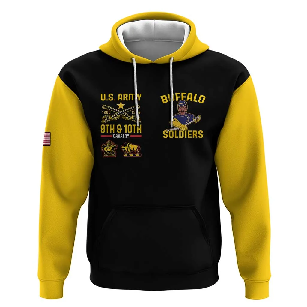 Afro-Americans Buffalo Soldiers Zip Hoodie 9th and 10th Cavalry Regiment LT15