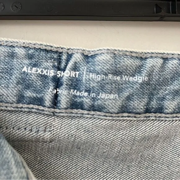 AG® Adriano Goldshmied Alexxis Jean Shorts in 23 Years Facade Patched, 32, NWT