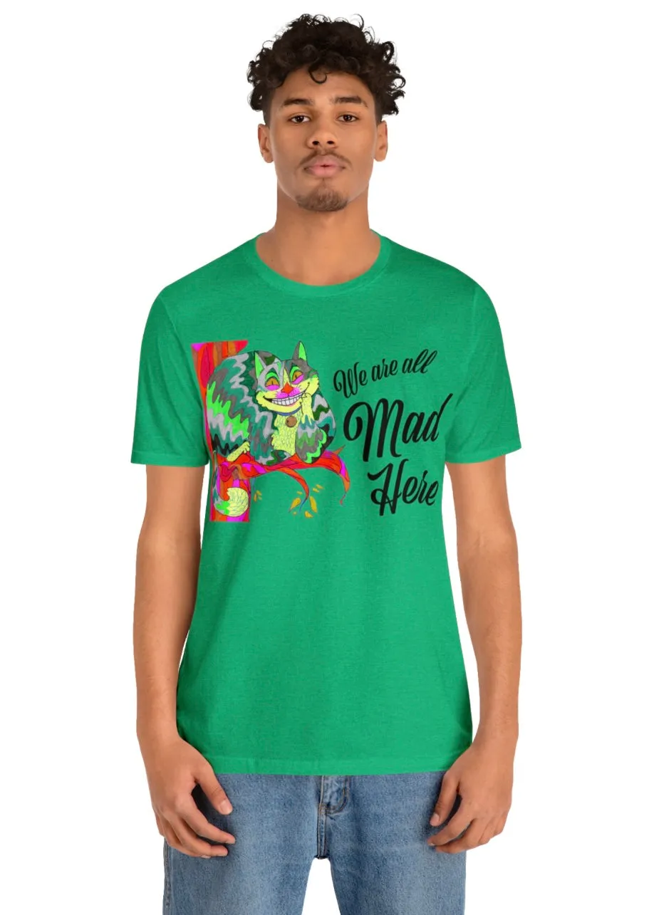 Alice in Wonderland Unisex Jersey Short Sleeve Tee - Designed by Sadie Rothenberg (Kelly Green or White)