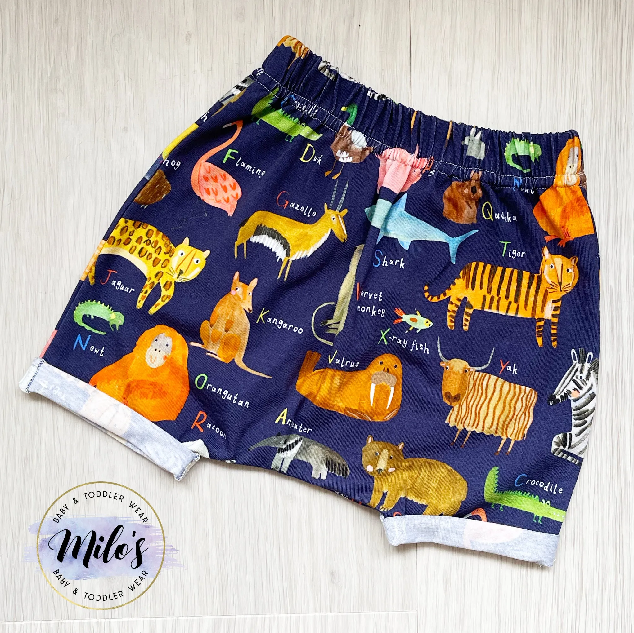 AlphaZoo Harem Shorts - Navy