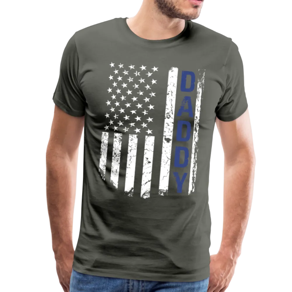 American Daddy Flag Men's Premium T-Shirt (CK1087)