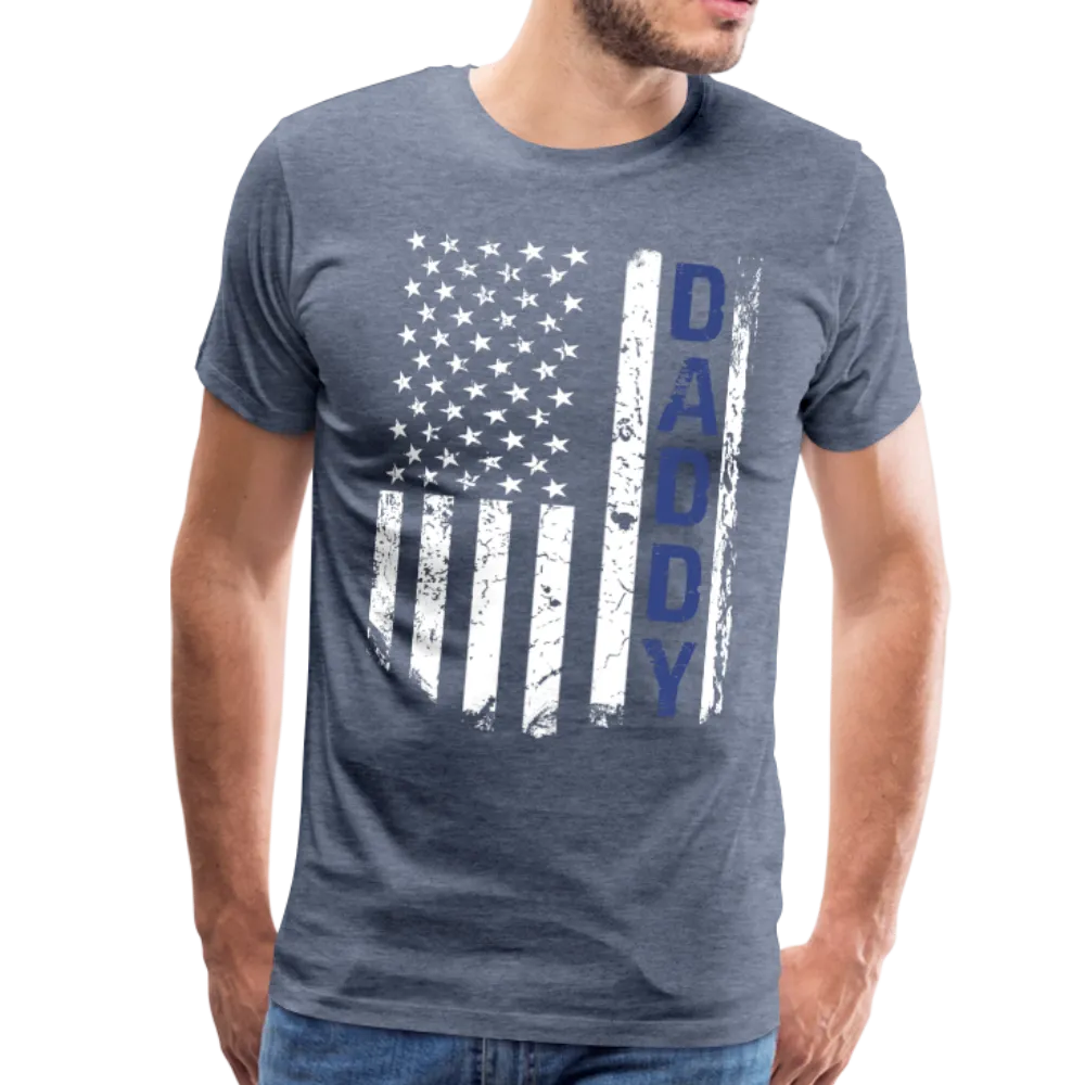 American Daddy Flag Men's Premium T-Shirt (CK1087)