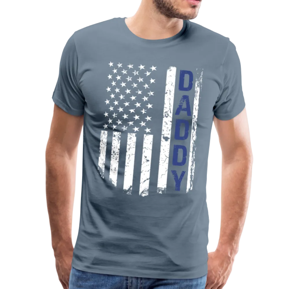 American Daddy Flag Men's Premium T-Shirt (CK1087)