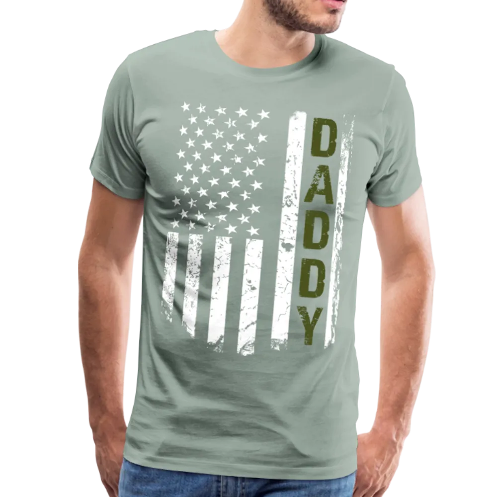 American Daddy Military Green Men's Premium T-Shirt