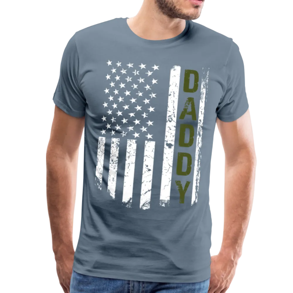 American Daddy Military Green Men's Premium T-Shirt