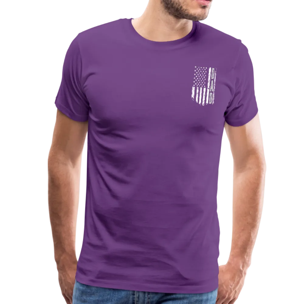 American Flag Dad Men's Premium T-Shirt (CK1903)