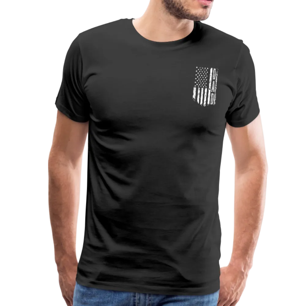 American Flag Dad Men's Premium T-Shirt (CK1903)