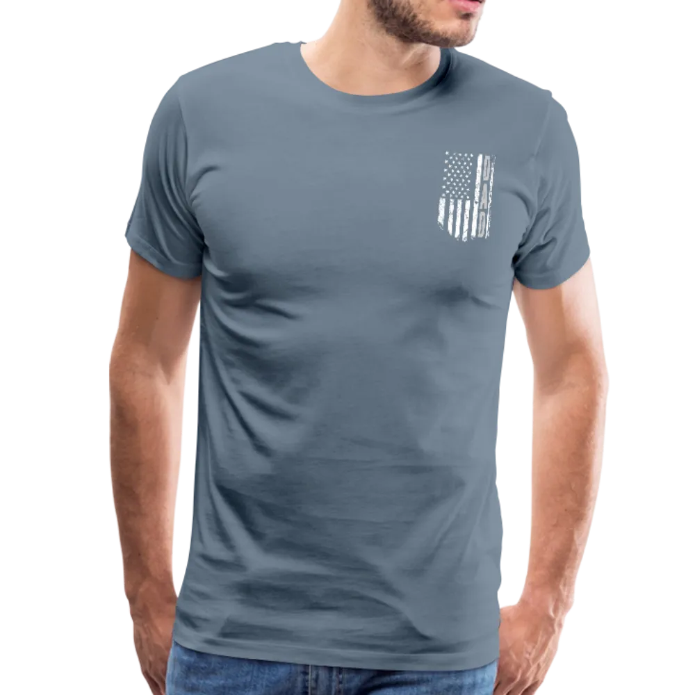 American Flag Dad Men's Premium T-Shirt (CK1903)