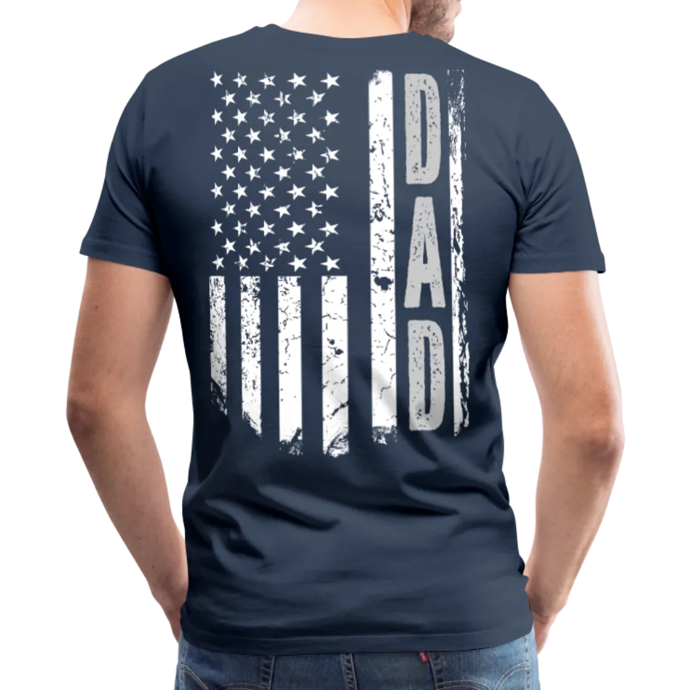 American Flag Dad Men's Premium T-Shirt (CK1903)