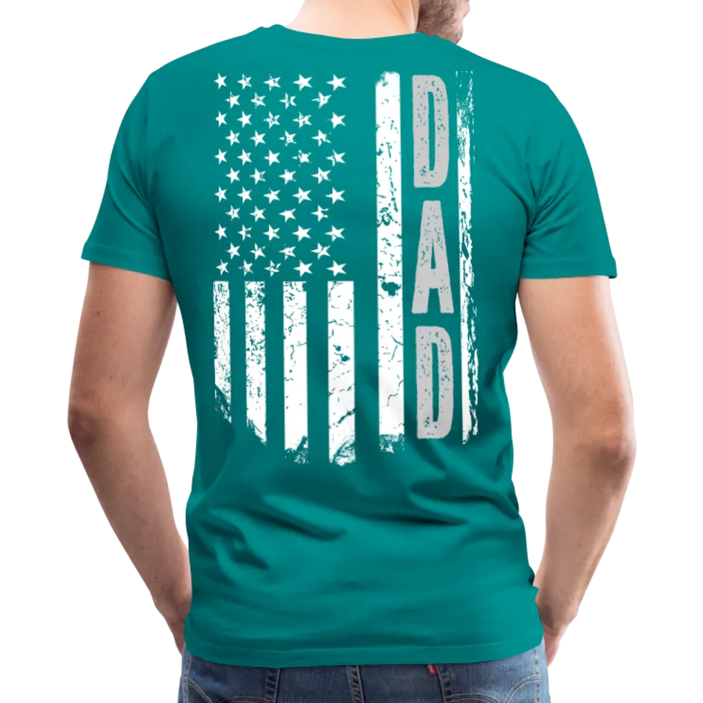American Flag Dad Men's Premium T-Shirt (CK1903)