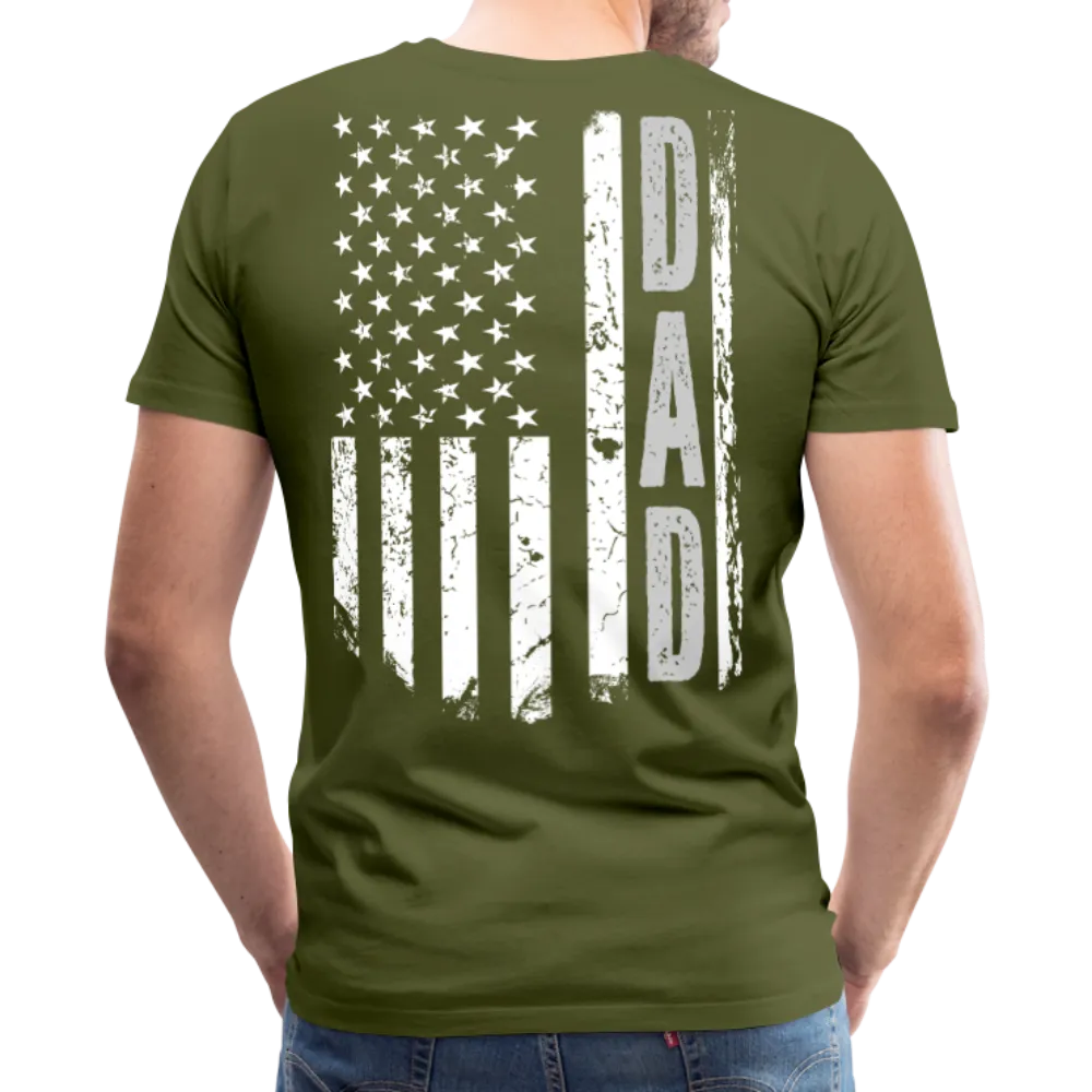 American Flag Dad Men's Premium T-Shirt (CK1903)