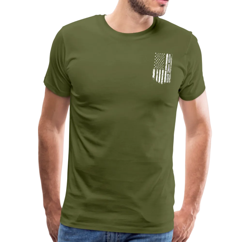 American Flag Dad Men's Premium T-Shirt (CK1903)
