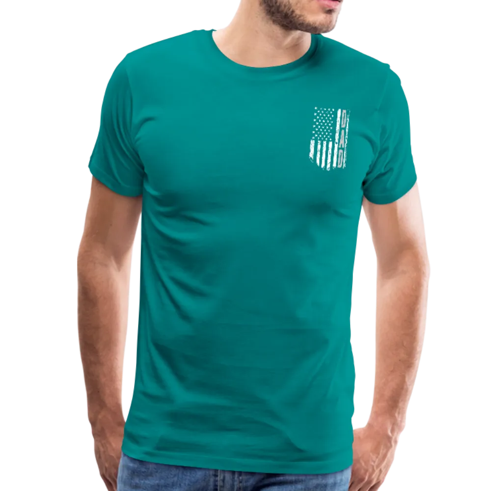 American Flag Dad Men's Premium T-Shirt (CK1903)