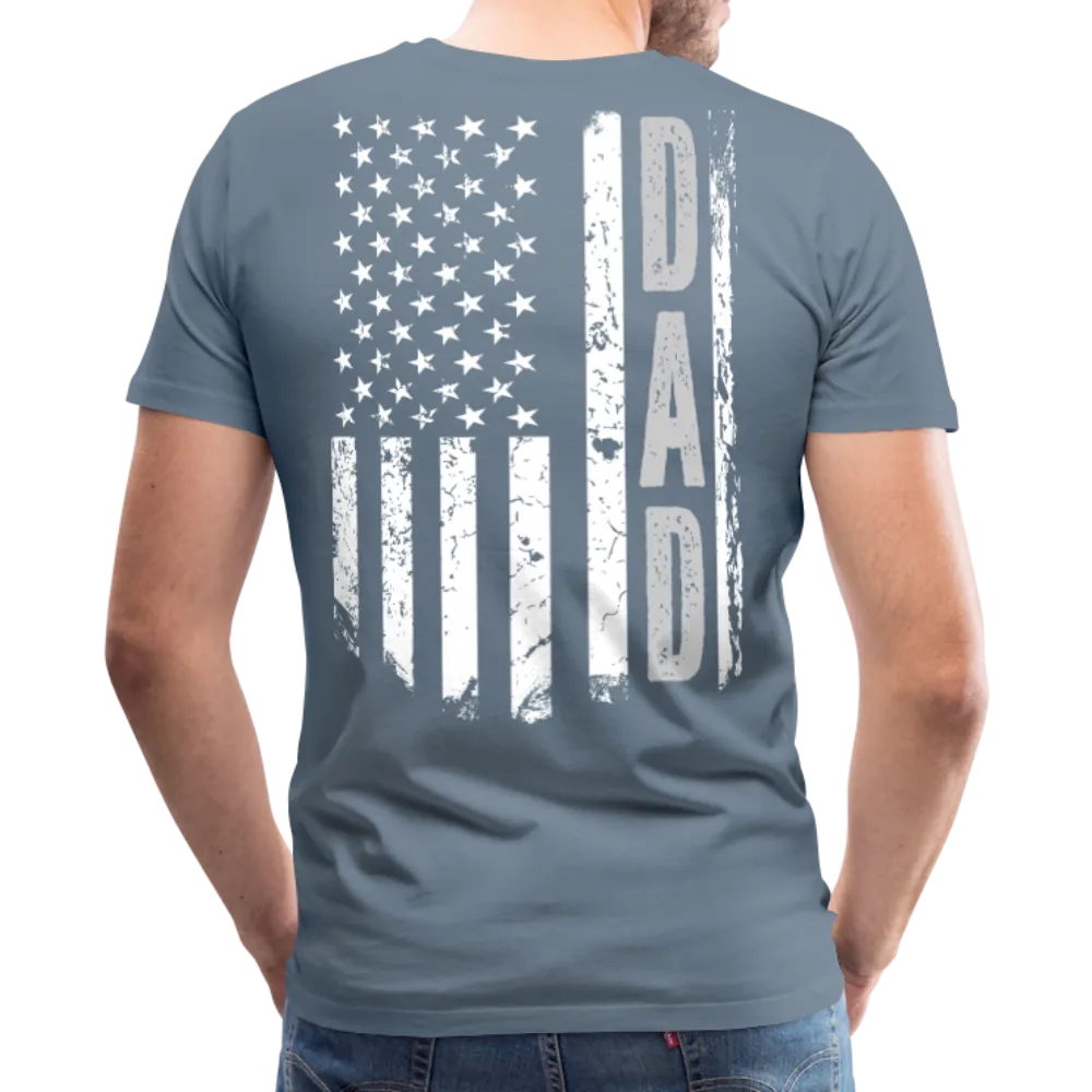 American Flag Dad Men's Premium T-Shirt (CK1903)