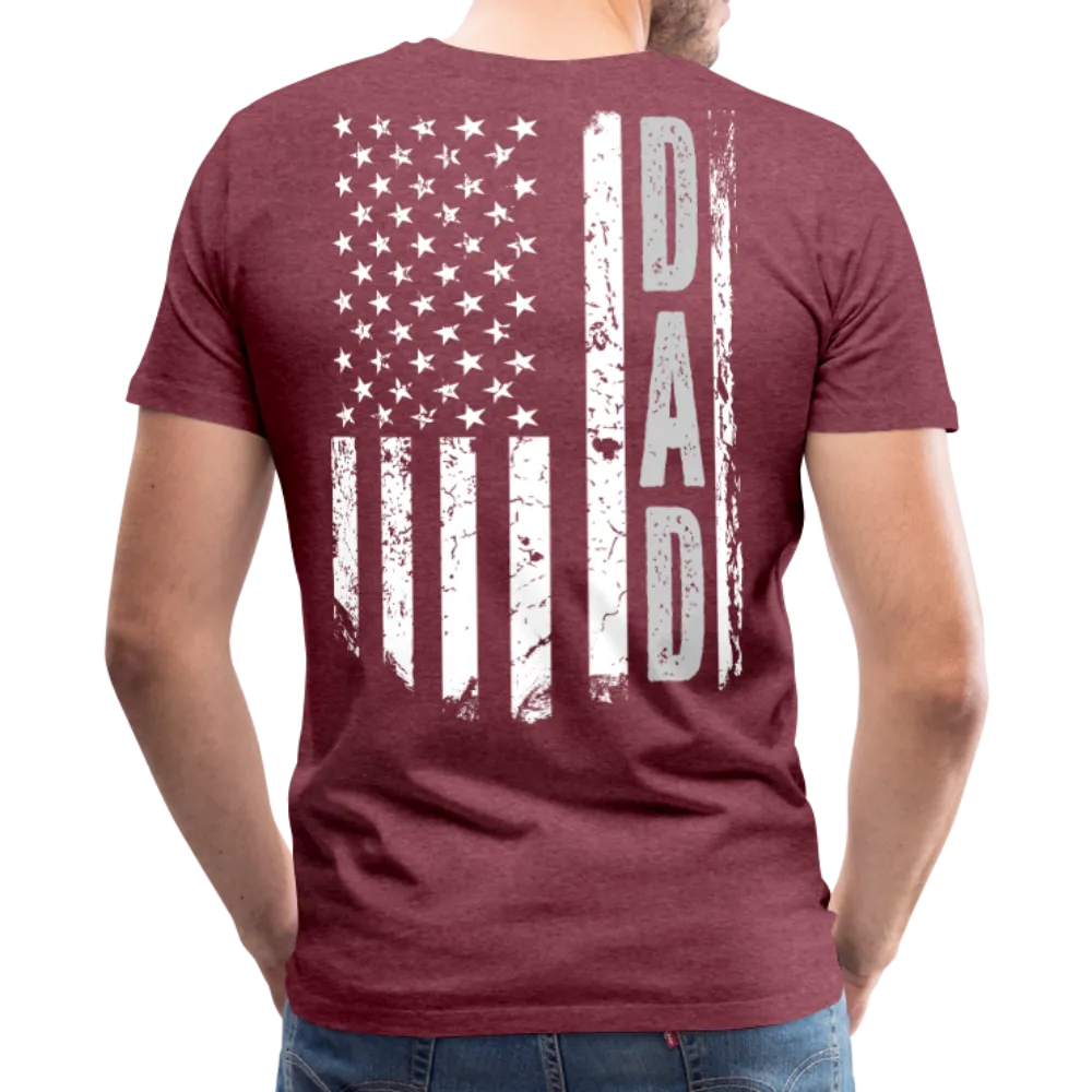 American Flag Dad Men's Premium T-Shirt (CK1903)