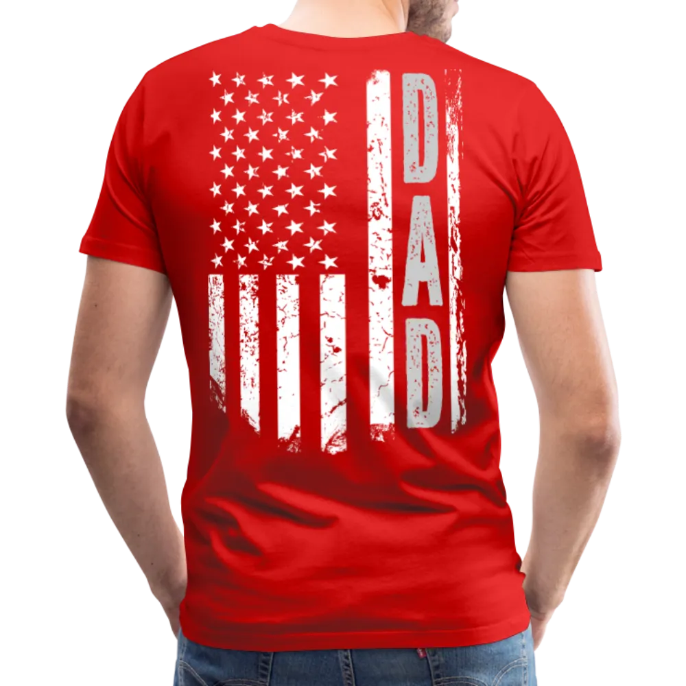 American Flag Dad Men's Premium T-Shirt (CK1903)