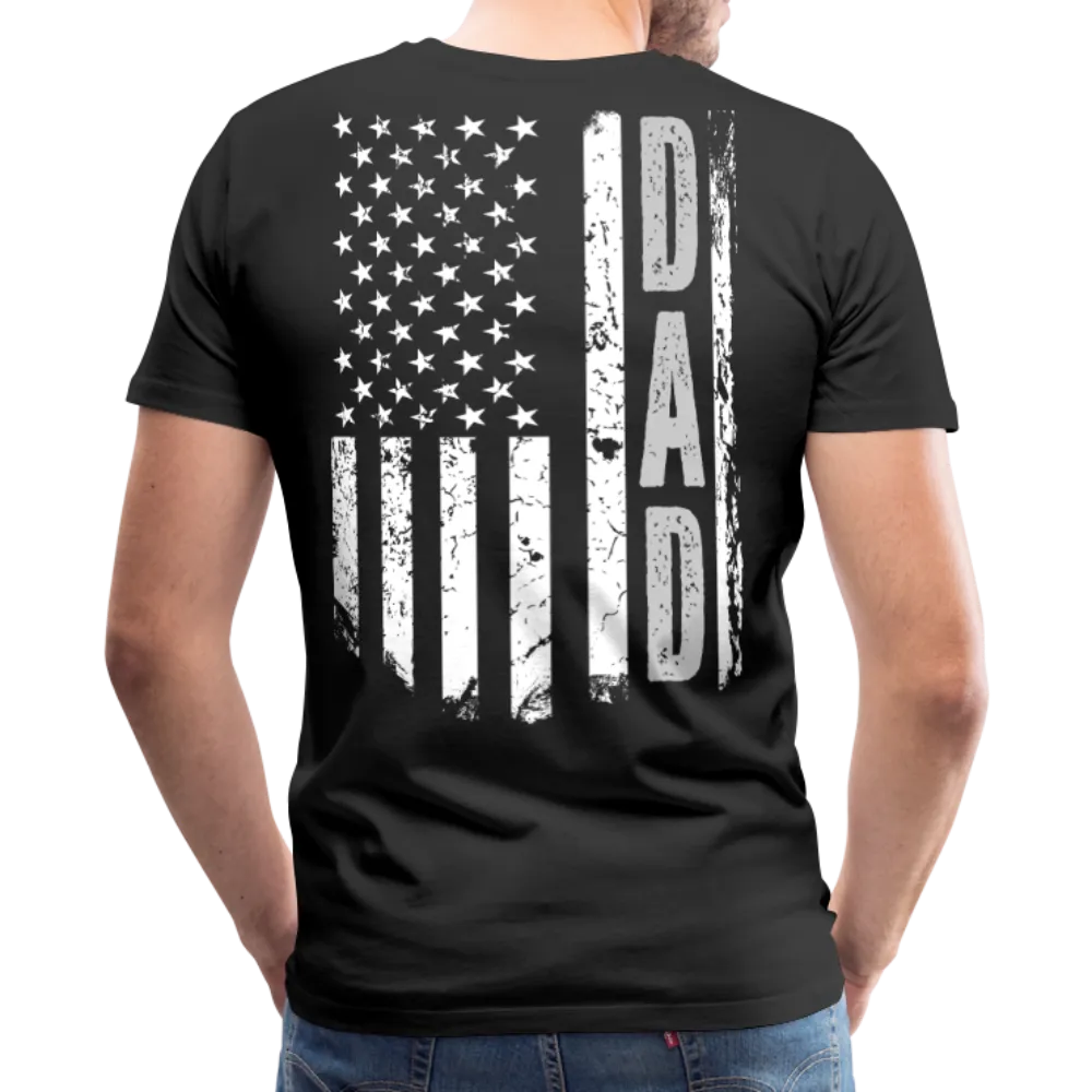 American Flag Dad Men's Premium T-Shirt (CK1903)