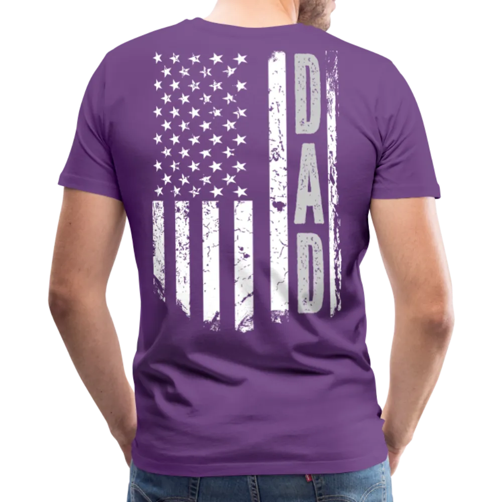 American Flag Dad Men's Premium T-Shirt (CK1903)