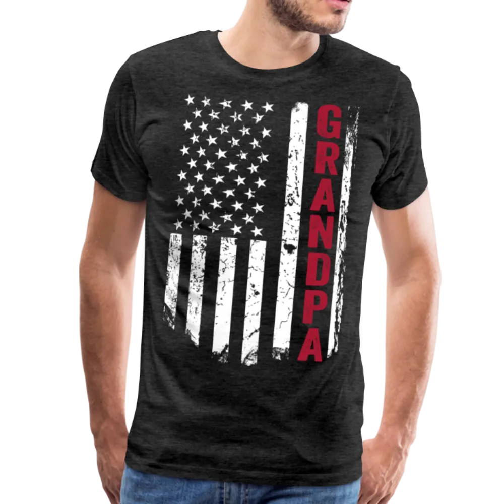 American Flag Grandpa Men's Premium T-Shirt (CK1930)